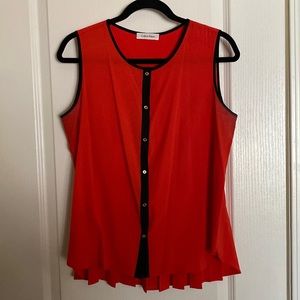 Calvin Klein red/ black blouse